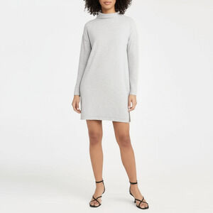 J.Crew Turtleneck Tunic Women's L Gray Space-Dyed Jersey‎ Cozy Long Sleeve